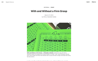 With and Without a Firm Grasp | Are.na Editorial