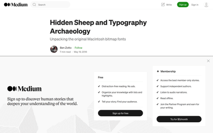 Hidden Sheep and Typography Archaeology