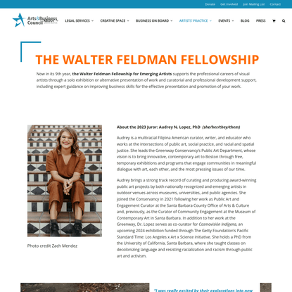 The Walter Feldman Fellowship – Arts & Business Council Boston