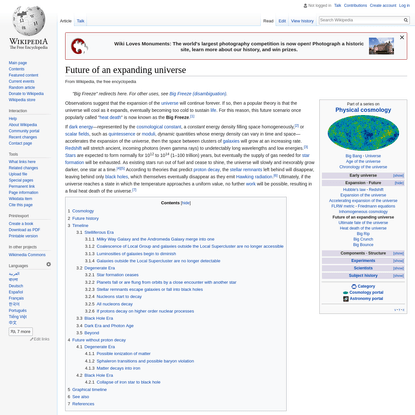 Future of an expanding universe - Wikipedia