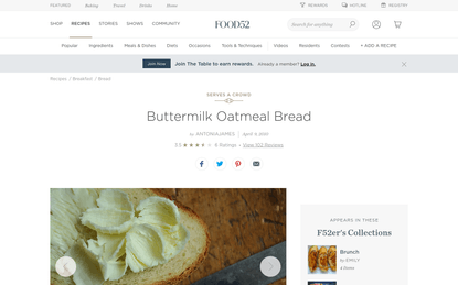 Buttermilk Oatmeal Bread Recipe on Food52