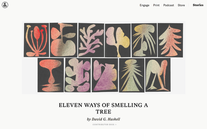 Eleven Ways of Smelling a Tree – David G. Haskell