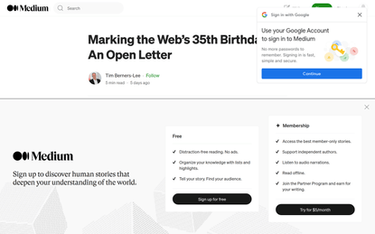 Marking the Web’s 35th Birthday: An Open Letter
