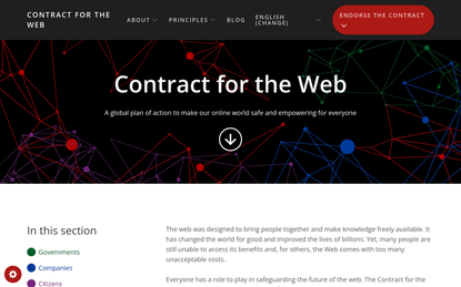 Homepage - Contract for the Web