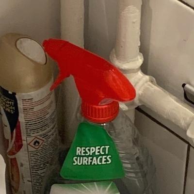 photo capturing the phrase, respect the surfaces