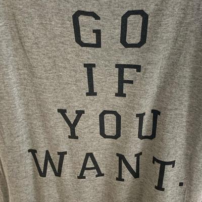 photo capturing the phrase, go if you want