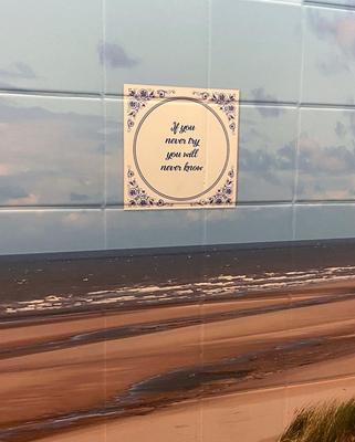 photo capturing the phrase, if you never try you will never know