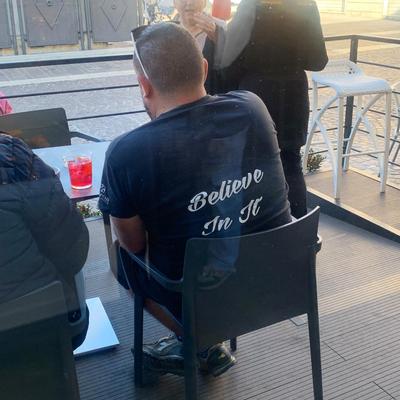 photo capturing the phrase, believe in it