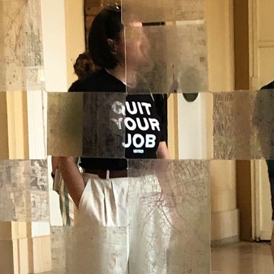 photo capturing the phrase, quit your job