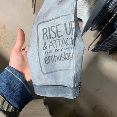 photo capturing the phrase, rise up & attack the day with enthusiasm