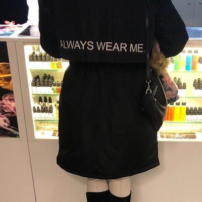 photo capturing the phrase, always wear me
