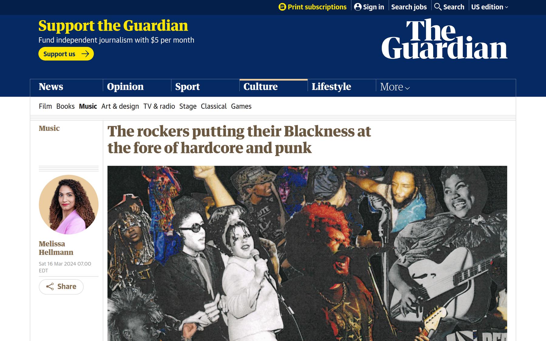 The rockers putting their Blackness at the fore of hardcore and punk | Music | The Guardian
