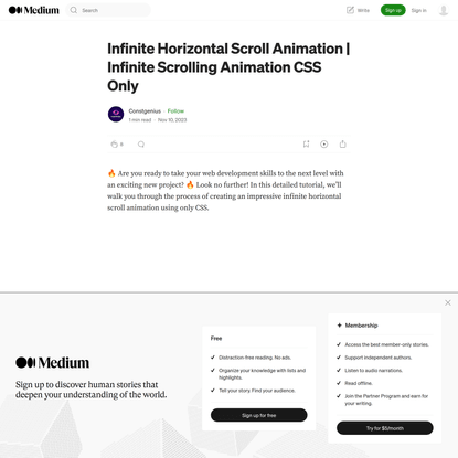 Infinite Horizontal Scroll Animation | Infinite Scrolling Animation CSS Only