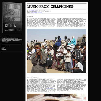Music from Cellphones – The Pirate Book