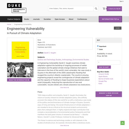 Duke University Press - Engineering Vulnerability