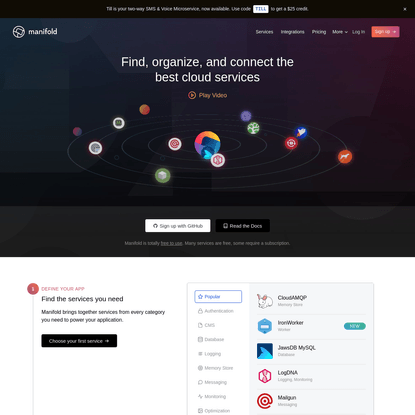 Manifold - Find, manage, and share amazing developer services