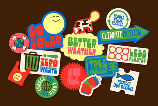 climate change stickers