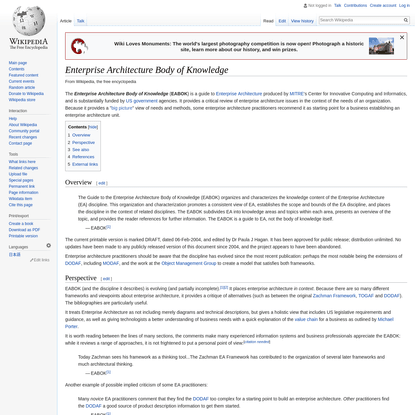 Enterprise Architecture Body of Knowledge - Wikipedia