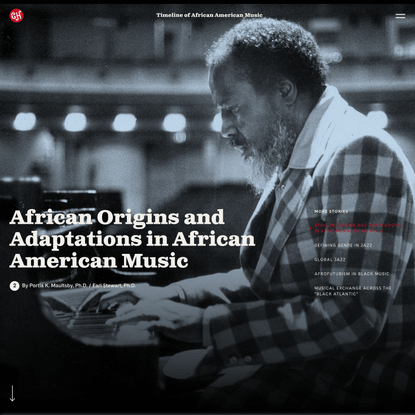 Origins & Adaptations — Timeline of African American Music