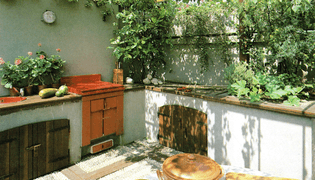Outdoor kitchen, The Garden Book, 1984