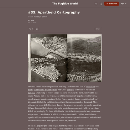 #35. Apartheid Cartography