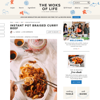 Instant Pot Braised Curry Beef - The Woks of Life