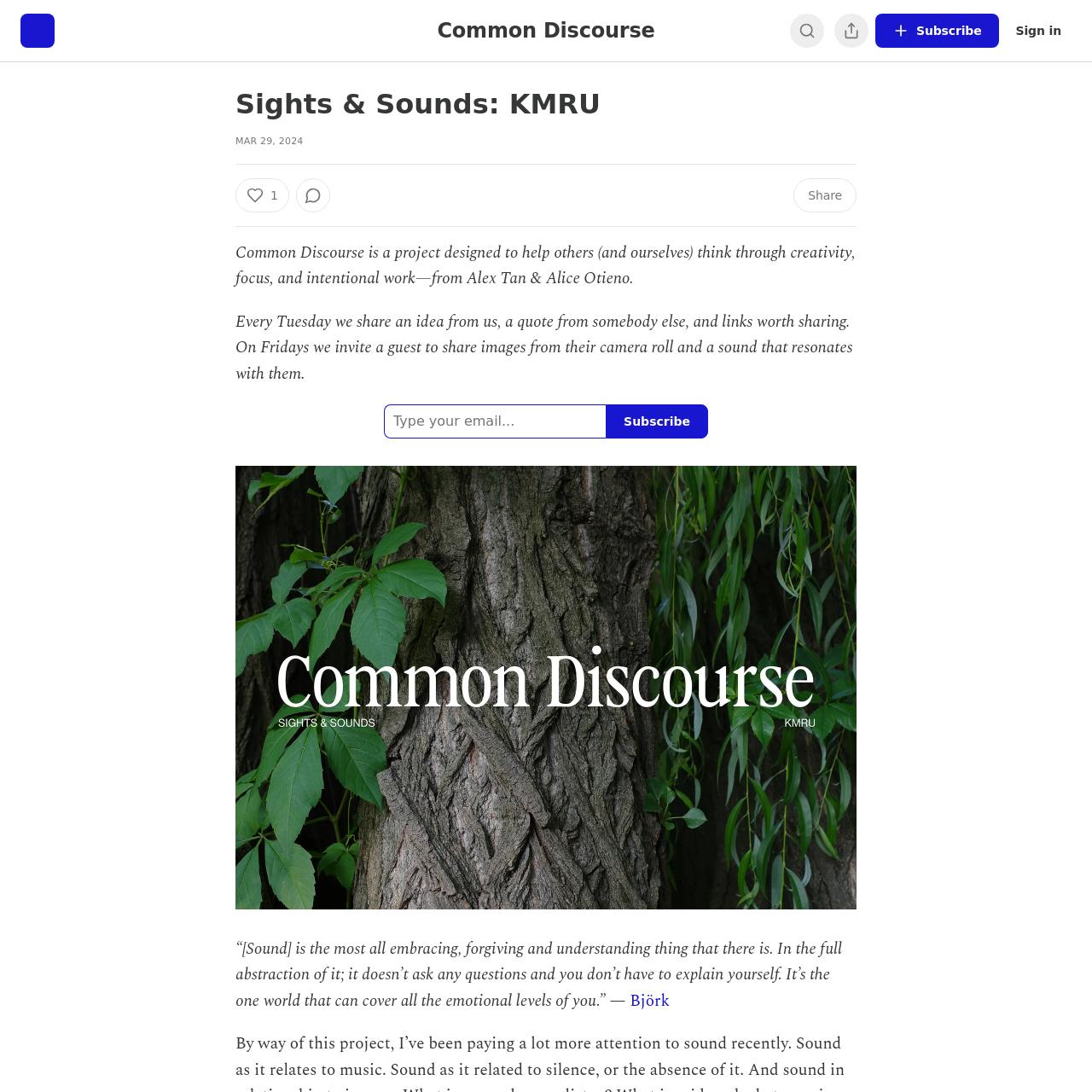 Sights & Sounds: KMRU