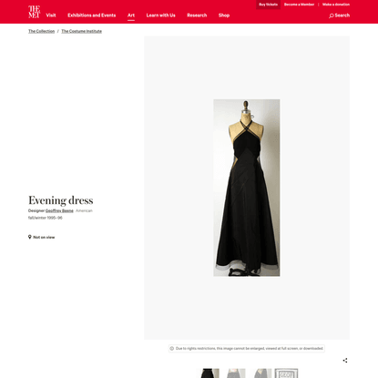 Geoffrey Beene | Evening dress | American | The Metropolitan Museum of Art