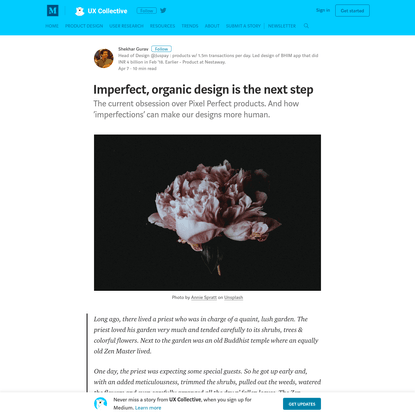 Imperfect, organic design is the next step - UX Collective