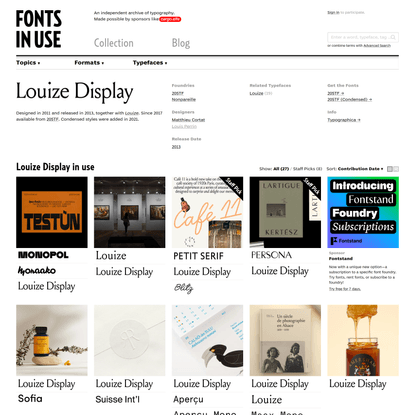 Louize Display in use
