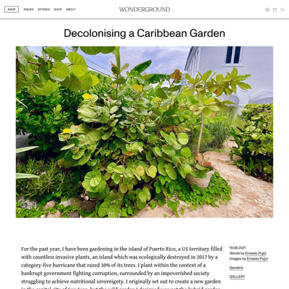 Decolonising a Caribbean Garden - Wonderground