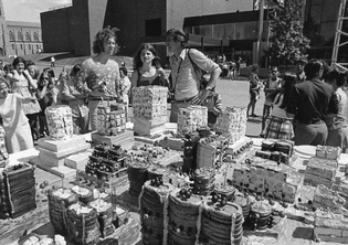 Haus-Rucker-Co’s Food City I in the Armory Gardens (now the Minneapolis Sculpture Garden), June 13, 1971
