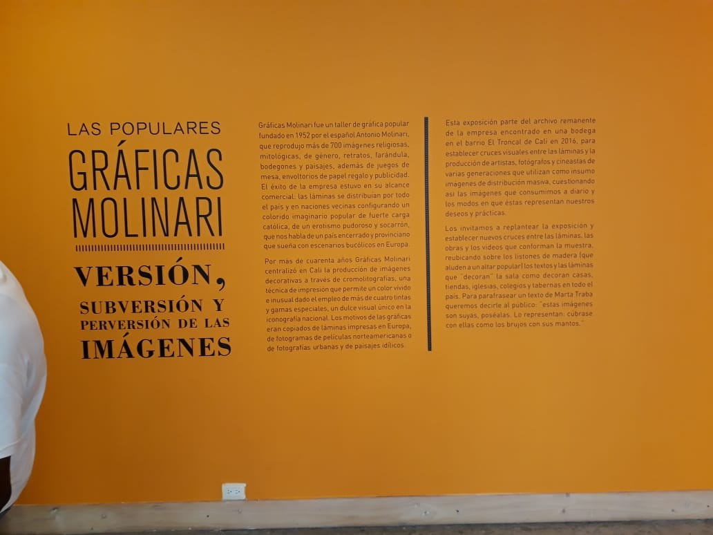Descripción Gráficas Molinari, inicio de la exhibición.