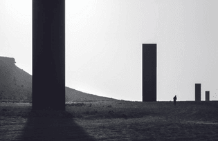 “East-West/ West-East”, Richard Serra, 2014, Qatari Desert