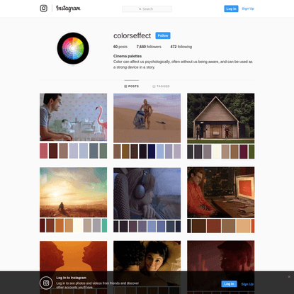 Cinema palettes (@colorseffect) * Instagram photos and videos