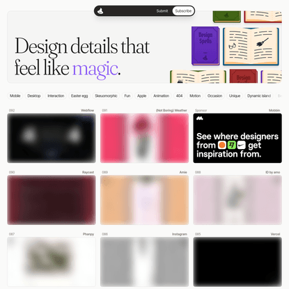 Design Spells · Design details that feel like magic