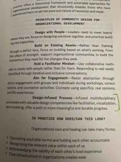 principles for community design for organizational