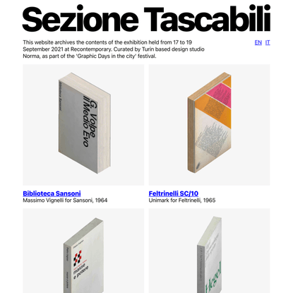 Sezione Tascabili: 10 Italian editorial designs