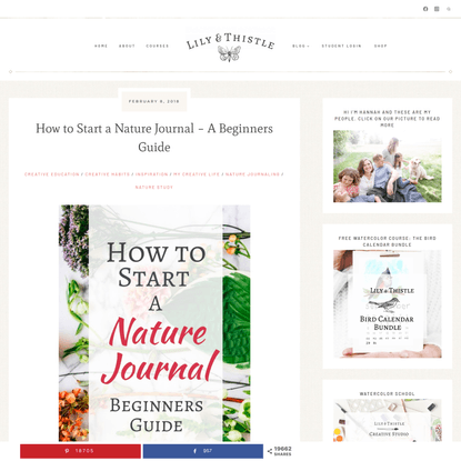 How To Start a Nature Journal - A Beginners Guide