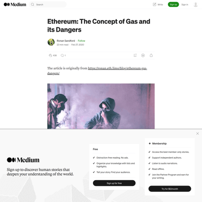 Ethereum: The Concept of Gas and its Dangers | by Ronan Sandford | Medium