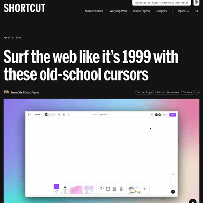 Surf the web like it’s 1999 with these old-school cursors | Figma Blog
