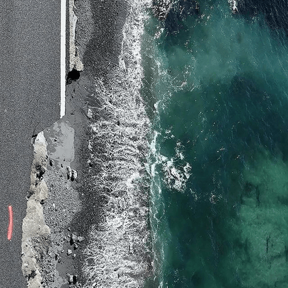 Daily Overview on Instagram: “Parts of California’s scenic Highway 1 have been collapsing into the Pacific Ocean in recent d...