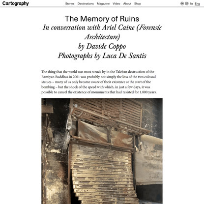 The Memory of Ruins - Cartography