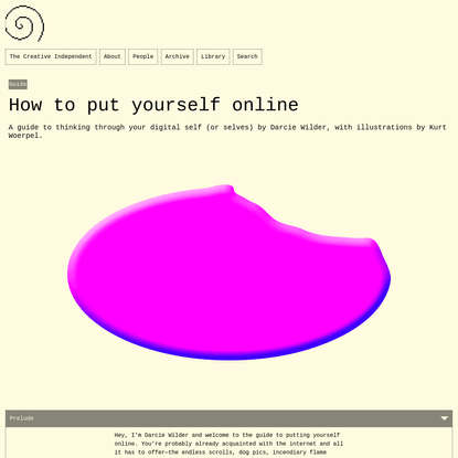 How to put yourself online