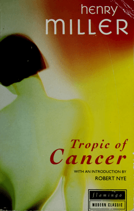 tropic of cancer - henry miller
