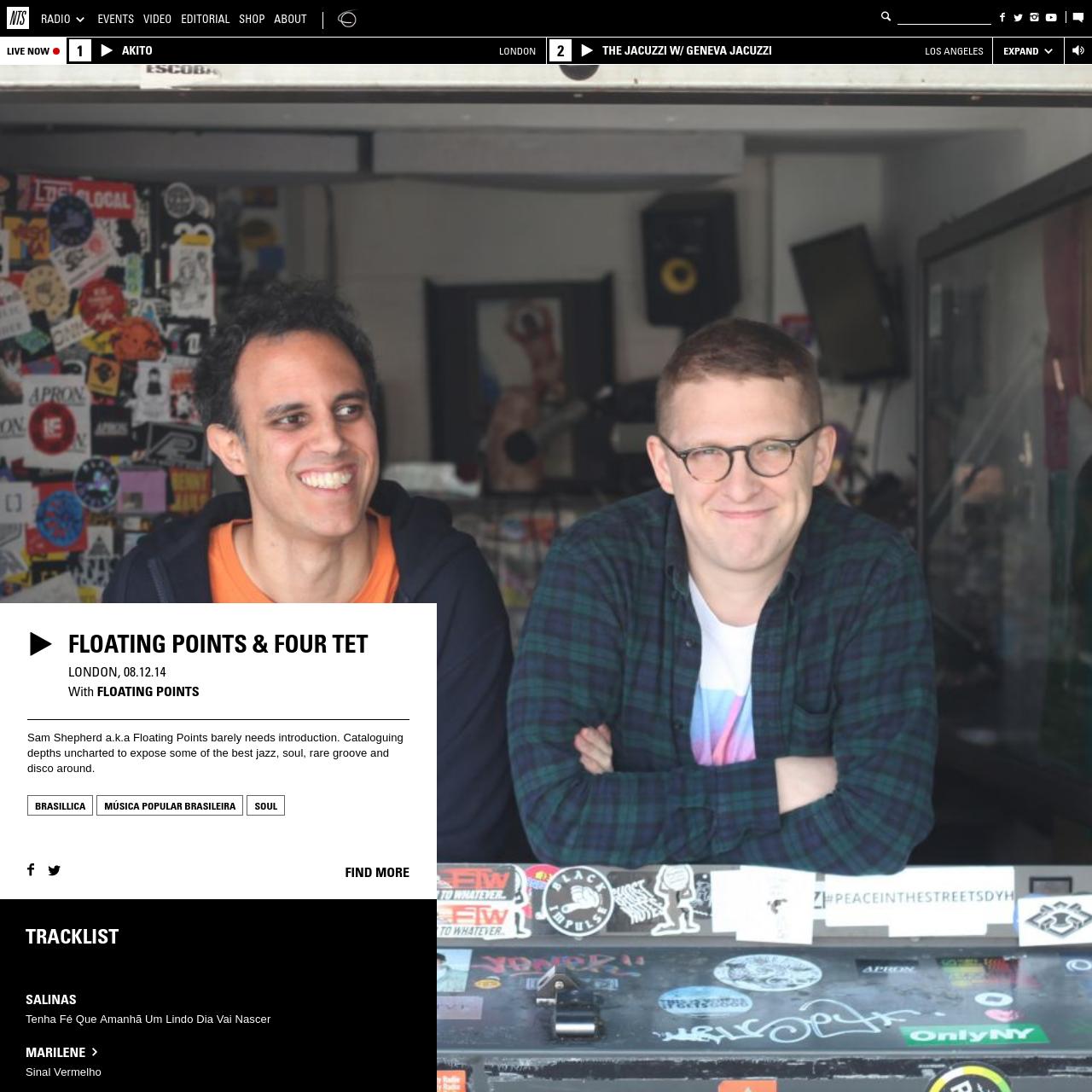 Floating Points & Four Tet 8th December 2014