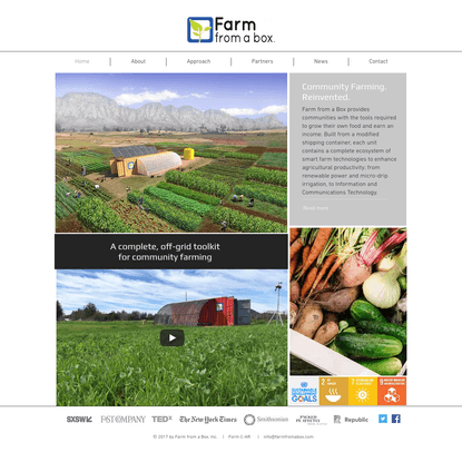 Farm from a Box - a complete off-grid toolkit for tech-powered farming