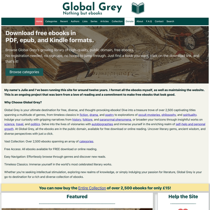 Global Grey ebooks: download free ebooks for your library