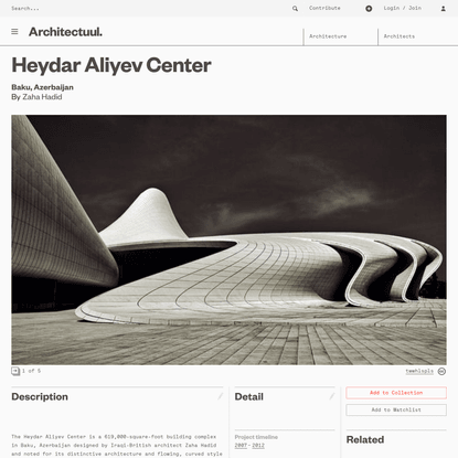 Heydar Aliyev Center | Architectuul