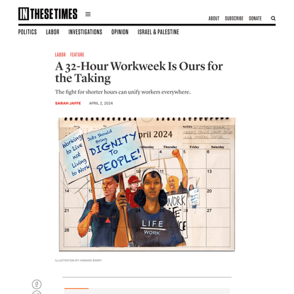A 32-Hour Workweek Is Ours for the Taking